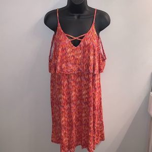 Patterned Ruffle Top Summer Dress